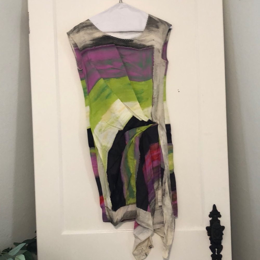 Watercolor Print Dress